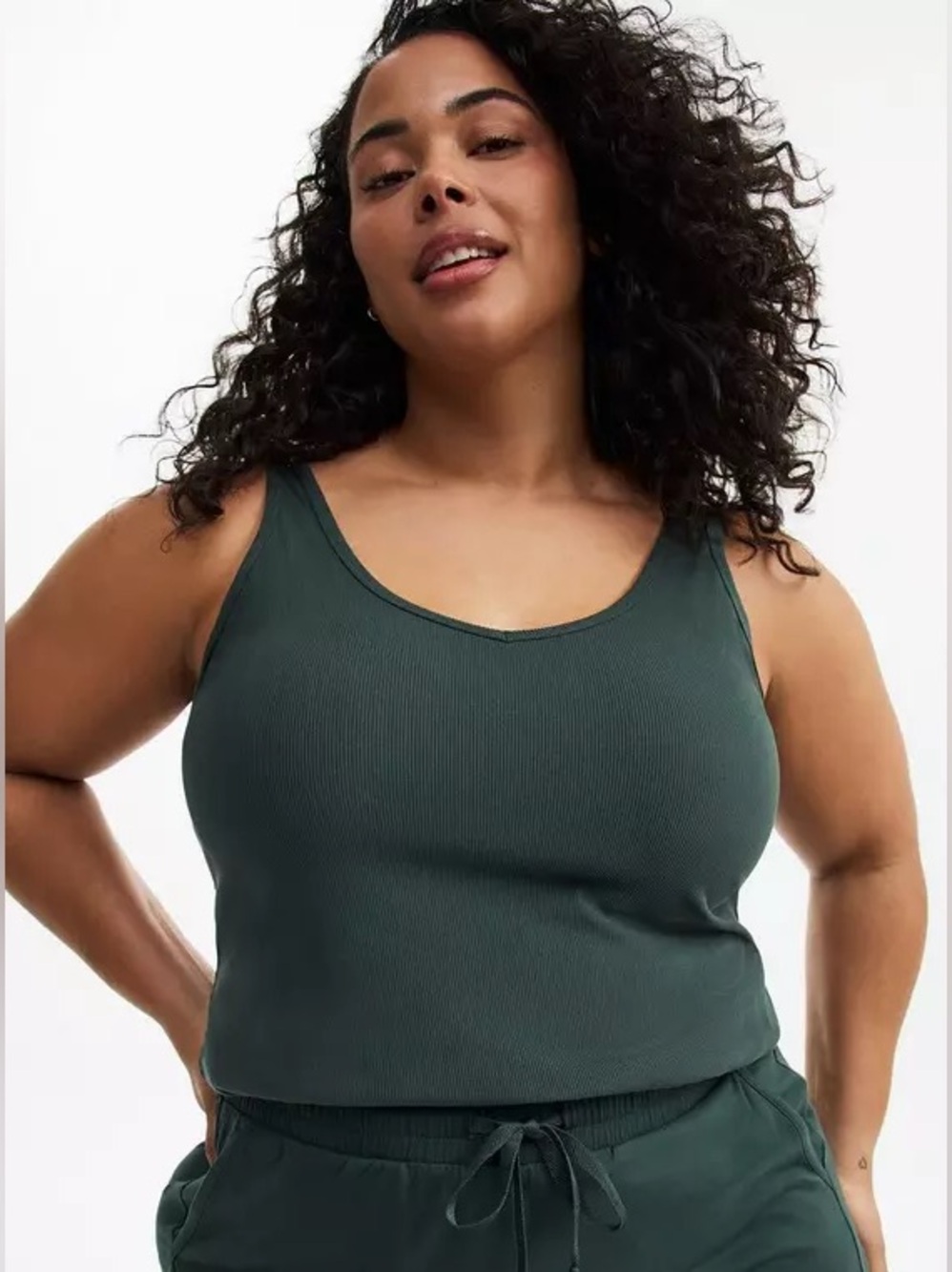 TORRID Super Soft Performance Jersey Rib Active Tank